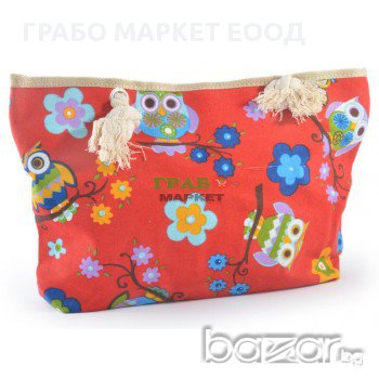 Лятна дамска чанта, изработена от текстил, снимка 1