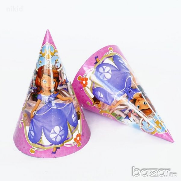 София Първа картонена Голяма парти шапки шапка рожден ден, снимка 1