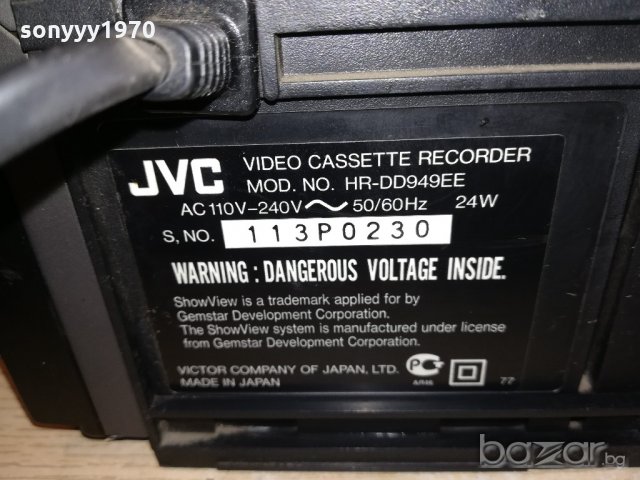ПОРЪЧАНО-jvc hr-dd949ee hifi stereo video-made in japan-внос швеицария, снимка 18 - Плейъри, домашно кино, прожектори - 21241008