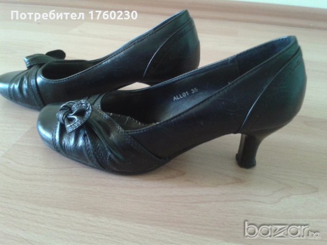 Страхотни черни обувки, снимка 6 - Дамски обувки на ток - 19373534