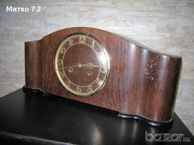 Стар немски каминен часовник  , снимка 3 - Антикварни и старинни предмети - 17071103