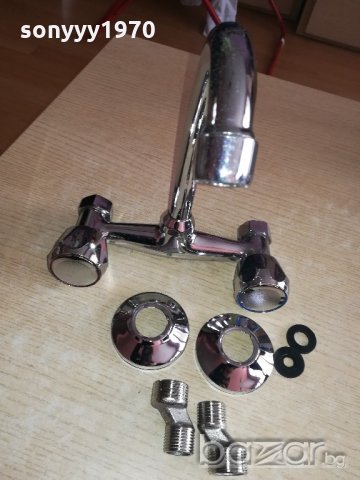 нов смесител за мивка с извит чучур, снимка 8 - Смесители - 20853917