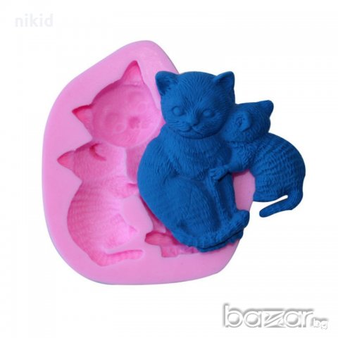 майка котка с коте силиконов молд форма за декорация торта фондан шоколад и др