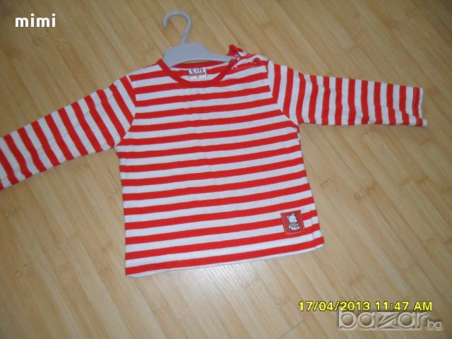 дънки тополино и блуза+ блуза подарък до 1 година, снимка 5 - Комплекти за бебе - 8647624