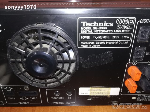 ПОРЪЧАН-technics-stereo amplifier-made in japan-370w-внос швеицария, снимка 15 - Ресийвъри, усилватели, смесителни пултове - 21110465