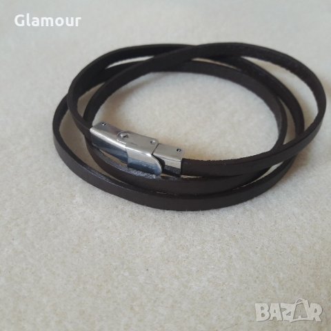  Кожена гривна , снимка 2 - Гривни - 22277772