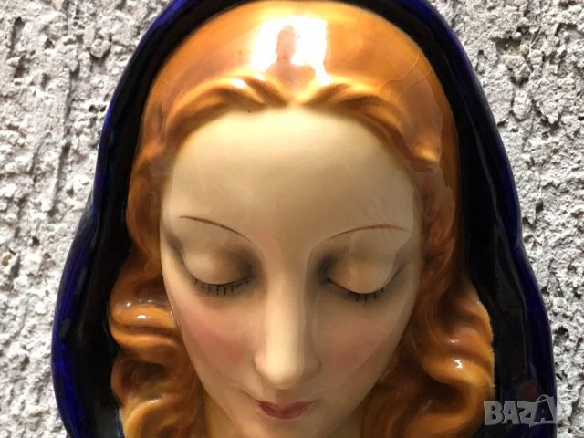 Стара порцеланова статуетка-икона на Св.Мария-Магдалена, снимка 4 - Икони - 24254891