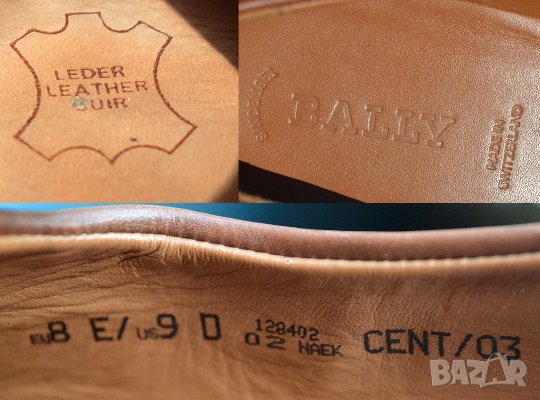Bally since 1851 мъжки обувки естествена кожа кафеви Made in Switzerland, снимка 5 - Ежедневни обувки - 23478173