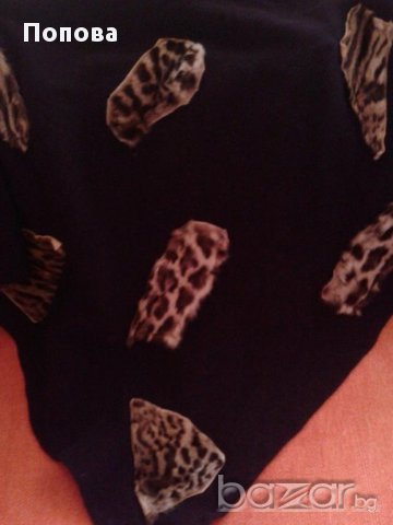 Промо! Вълна с естествена кожа-уникална наметка, снимка 3 - Шалове - 16376586