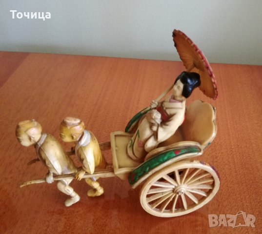 Гейша с рикша - изцяло целулоид, снимка 3 - Колекции - 23123774