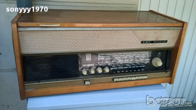 АНТИК-Vef radio-ретро за колекция-антика в свеж вид, снимка 3 - Аудиосистеми - 15082200