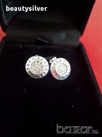 Сребърни стерлинги пръстен и обеци в стил PANDORA Проба S925, код 0521, снимка 6 - Бижутерийни комплекти - 12781302