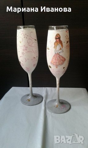 чаши за моминско парти, снимка 7 - Сватбени аксесоари - 21512254