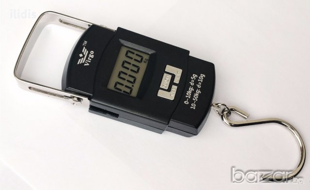 Кантар електронен до 50кг за риболов и в домакинството