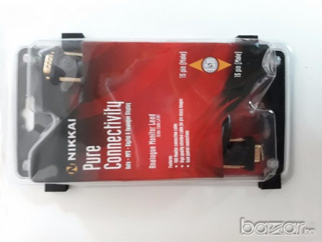 Кабел VGA-VGA за компютър към монитор, снимка 3 - Кабели и адаптери - 19462790