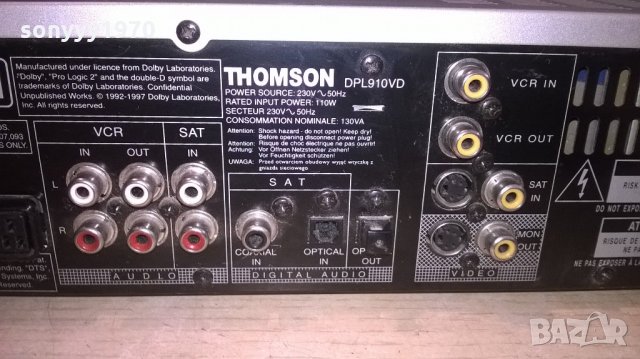 thomson dpl910vd dvd receiver-внос швеицария, снимка 17 - Ресийвъри, усилватели, смесителни пултове - 21956002