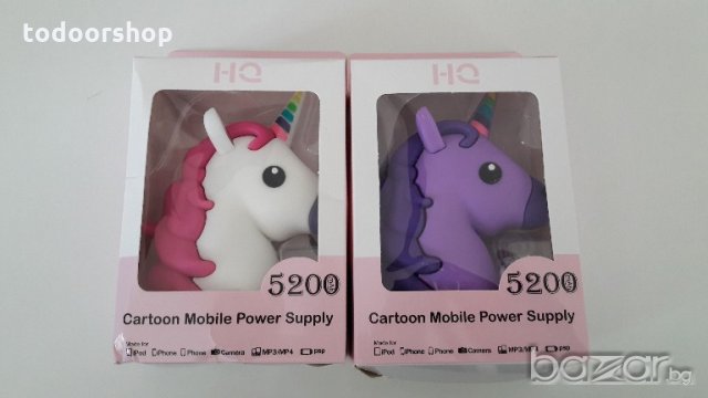 Външна батерия Еднорог power bank 5200mAh, снимка 3 - Оригинални батерии - 20028610