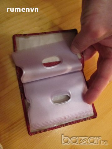 Красив визитник на цветчета от телешка кожа , снимка 3 - Чанти - 14062351