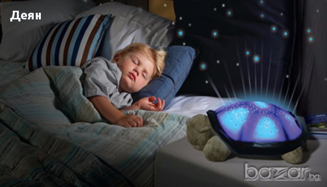 Нощна лампа Костенурка,проектираща съзвесздия, снимка 3 - Настолни лампи - 17418082