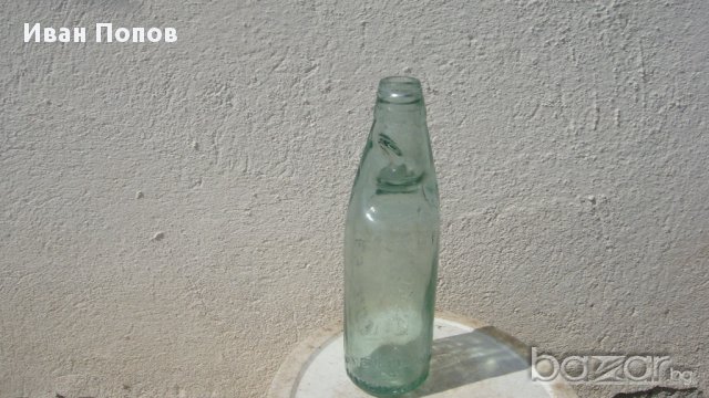 стари стъклени содени шишета-2бр,, снимка 4 - Антикварни и старинни предмети - 11979212