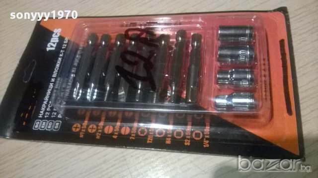 Комплект накраиници за винтоверт-12бр нови, снимка 5 - Винтоверти - 14026818