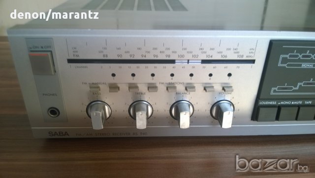 saba rs-940 stereo receiver 122watts-made in germany-внос швеицария, снимка 12 - Ресийвъри, усилватели, смесителни пултове - 8264922