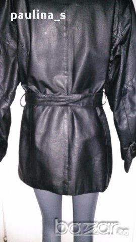 Луксозно кожено манто / яке  "G I I I"-genuine leather, естествена кожа / голям размер , снимка 9 - Палта, манта - 16982330