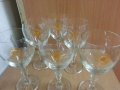 Кристални чаши за вино Балкантурист златни пясъци, снимка 8