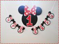 надписи по поръчка на тема Мини Маус за детски рожден ден, снимка 4