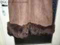 Дълъг дамски кожен кожух (палто), снимка 3