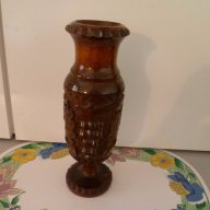 Красива ваза с дърворезба, снимка 5 - Вази - 14391731