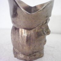 Стара бронзова чаша - свещник, снимка 4 - Антикварни и старинни предмети - 25057622