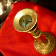 Страхотен бронзово месингов свещник Свастики , снимка 8 - Антикварни и старинни предмети - 17737358