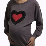 Блузон-кимоно за бременни и макси дами 0891 сърце , снимка 3 - Дрехи за бременни - 12044031