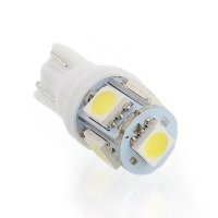 Габаритни диодни крушки /габарити/ T10 5050 W5w с 5 Smd Led ксеноново бели диода, снимка 2 - Аксесоари и консумативи - 7177568