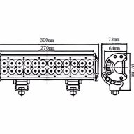 LED Bar с 24 мощни диода 72w- 12/24v цена за 1бр, снимка 6 - Аксесоари и консумативи - 16954683