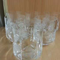 Кристални чаши за уиски, снимка 1 - Антикварни и старинни предмети - 23534552