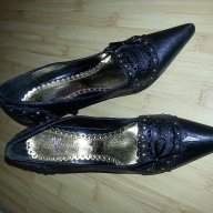 Обувки дамски черни с капси размер 35, снимка 2 - Дамски обувки на ток - 13399126