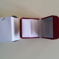 Красива Червена Велурена Кутийка за Халки,Пръстени,Бижута, снимка 4 - Пръстени - 18264988