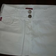 бяла памучна мини пола, снимка 4 - Поли - 11131563