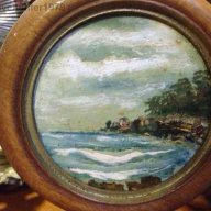 Старо море от руски автор-неподписано, снимка 2 - Картини - 10436222
