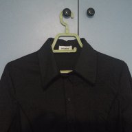 Черна риза с дълъг ръкав, снимка 2 - Ризи - 16866954