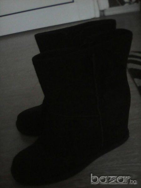 Велурени боти на платформа, снимка 1