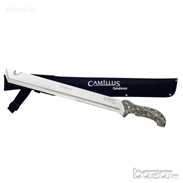 Мачете за оцеляване-Camillus 23'' Carnivore MaxxTitanium Nitride Bonded Machete-19115, снимка 1