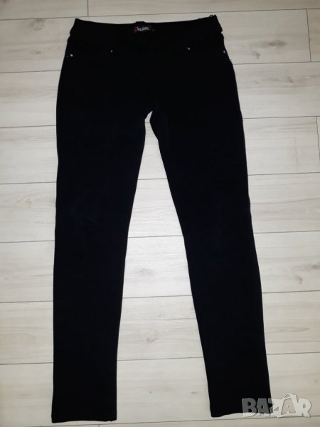 Черен дамски ластичен панталон - клин марка Paranoia, снимка 1