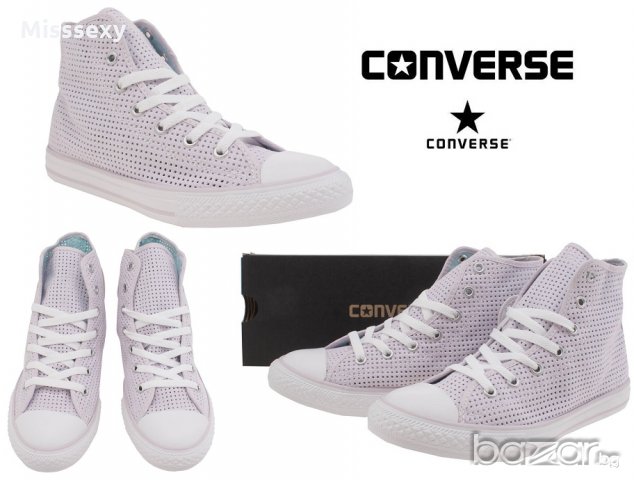 ПРОМО 🍊 CONVERSE ALL STAR 🍊 Дамски кецове SUMMER PALE LILAC 38 номер нови с кутия, снимка 13 - Кецове - 17513669