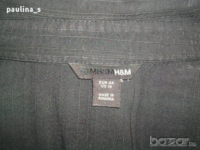  Черна риза с корсет "H&M" / голям размер , снимка 11 - Ризи - 14669095