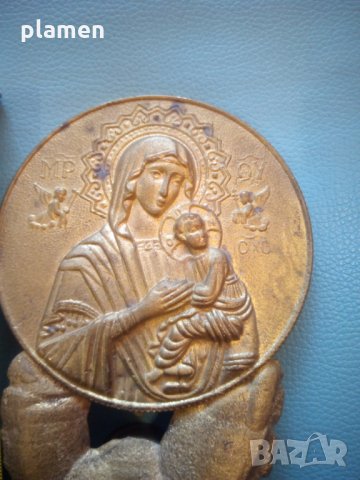 Бронзова икона, снимка 2 - Икони - 24100002
