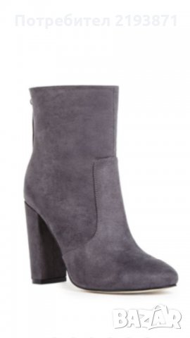 Нови тъмно сиви боти с дебел ток JustFab номер 40, снимка 15 - Дамски боти - 24275092
