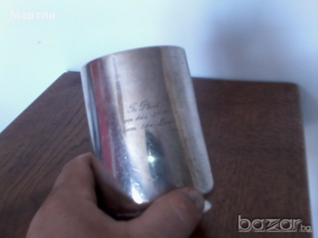 Стара посребрена - Халба -1 бр. ! (5555635), снимка 2 - Други стоки за дома - 18650659